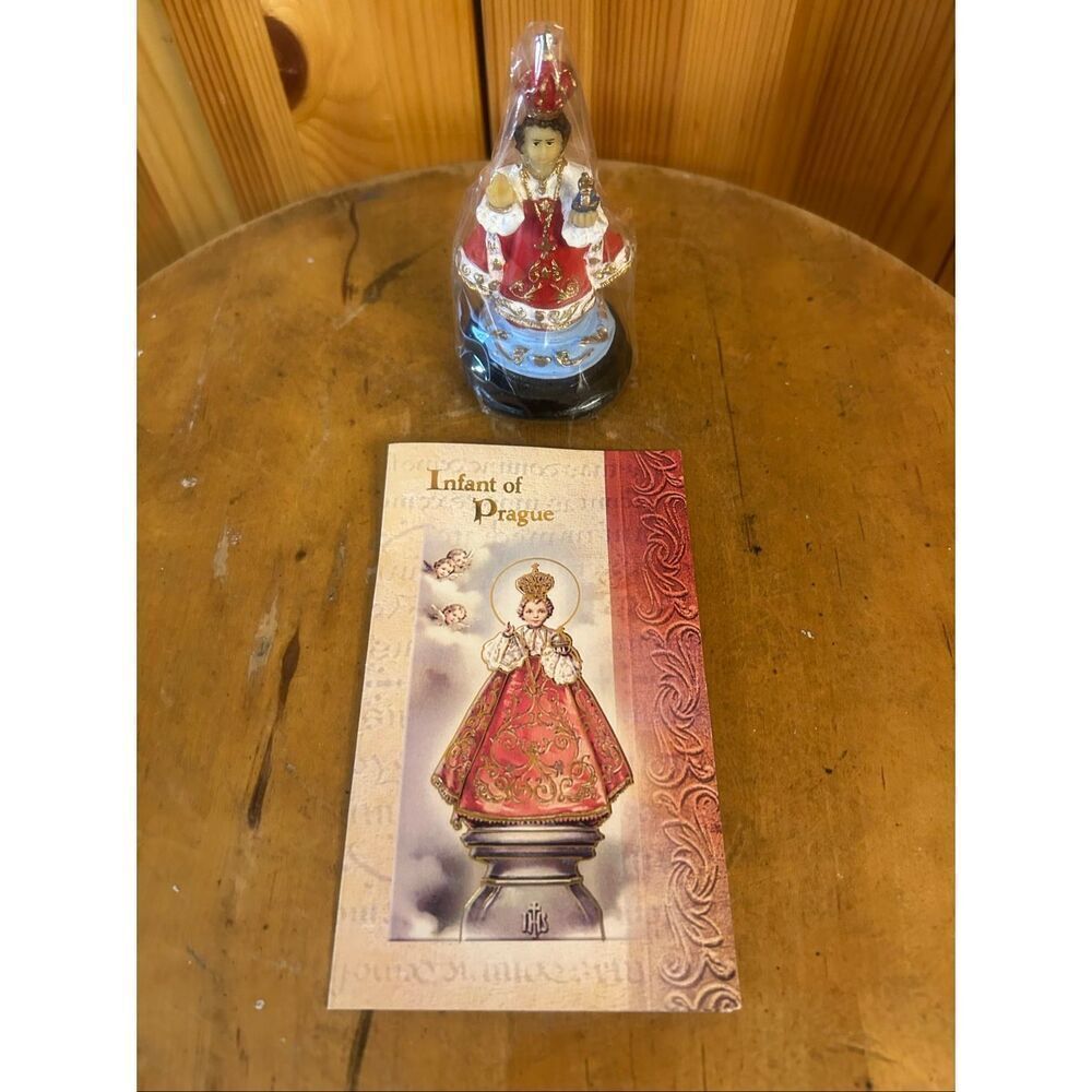 Nino De Praga- Child of Prague 4”Resin Statue New Sealed (5584)